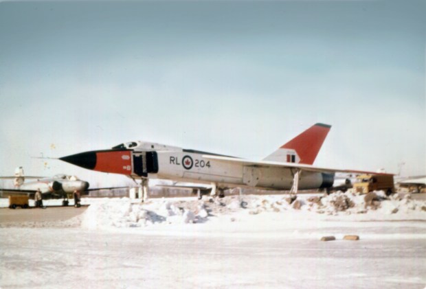 Avro Arrow with Avro Canuck in the background. Both used Orenda engines.