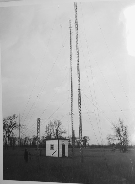 UFO Monitoring equipment installed at Shirley's Bay. It was the world's first UFO detection site.