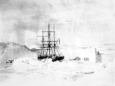 Hudson's ship "discovery" trapped in James Bay ice November 1610.