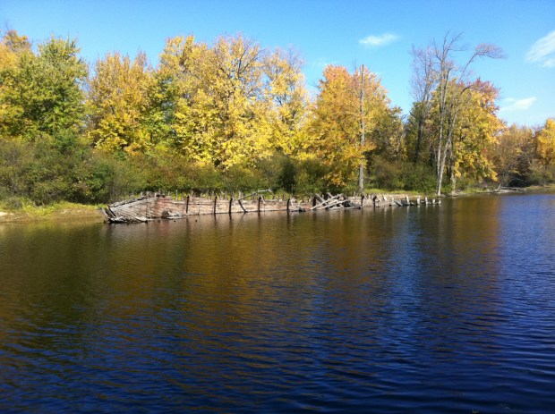 At almost 100feet long, the wreck is an impressive sight in the water.