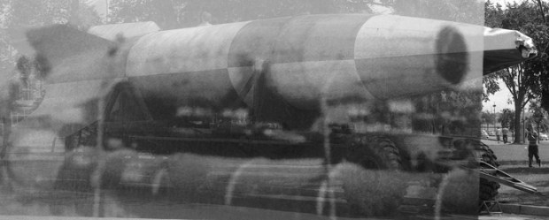 Super-imposing the 1961 photo by Savage over the 1950 CNE photo of the V-2 provides an exact match.