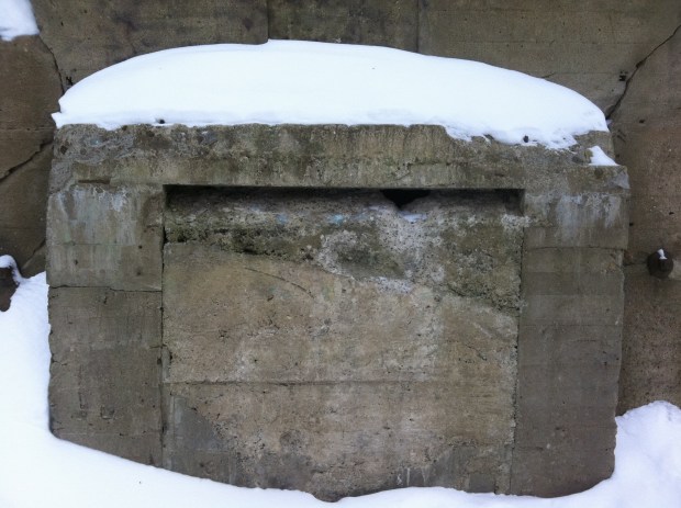 A mysterious concrete structure lies in the woods of Vanier.