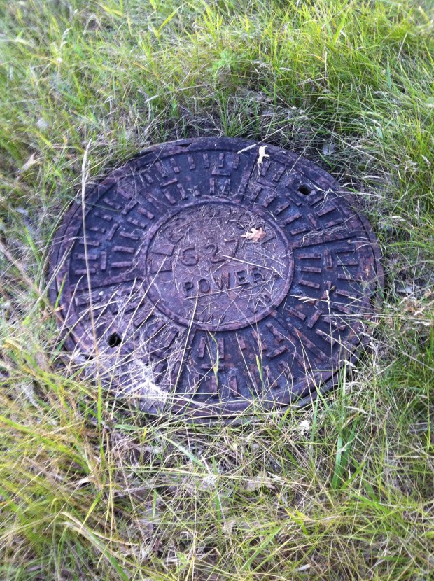 One of the access hatches along the 1970 pipeline from the bunker to Tunney's Pasture.