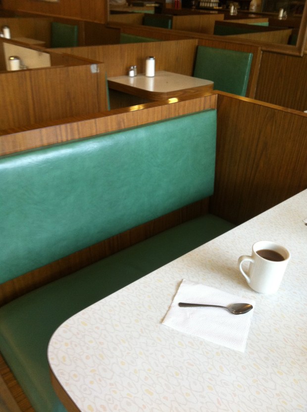 Bond most likely enjoyed a coffee before his mission briefing downtown.