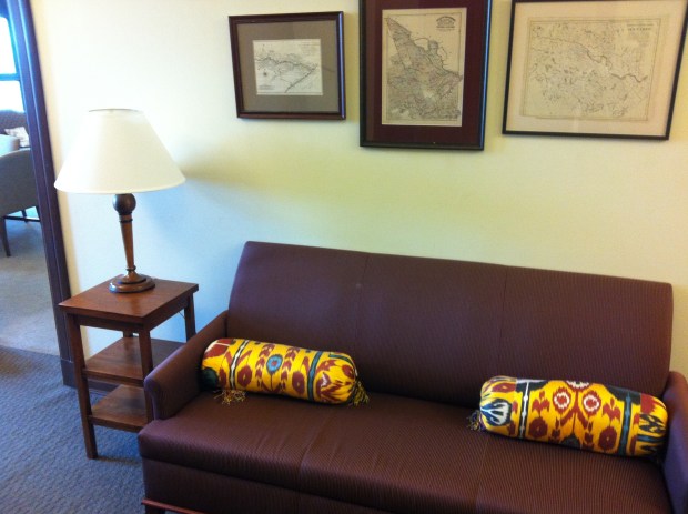 Through special permission, I was able to visit the old RCMP Commissioner's office today. This is the waiting room Bond would have sat vin before his meeting.."a large tidy office which contained two girl secretaries and a lot of heavy furniture. The sergeant spoke on an intercom and there was a ten minutes' delay during which Bond smoked and read a recruiting pamphlet.."