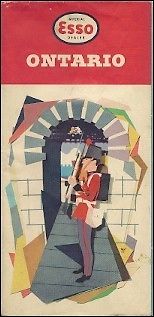"Now then, maps. Here's a local Esso map that's all you need to get you to the area." -This is an actual 1959 Esso roadmap.