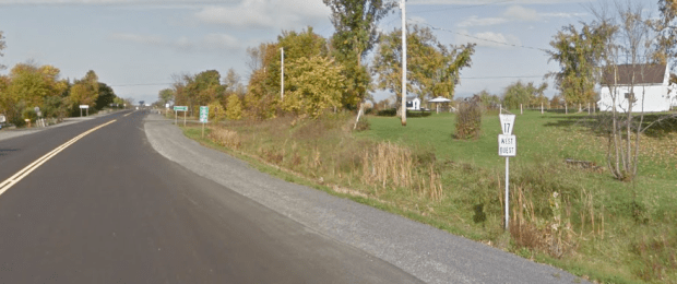 Bond remarks on the "broad highway 17 to Ottawa". This is a section of the old highway 17 we wouid have travelled on.