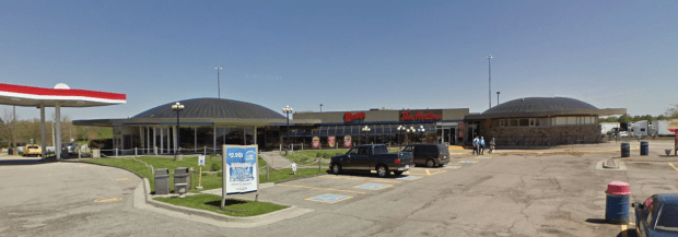 Drastically altered and with fast food chain restaurants, the Kohl rest stop looks nothing like its original 1962 incarnation.