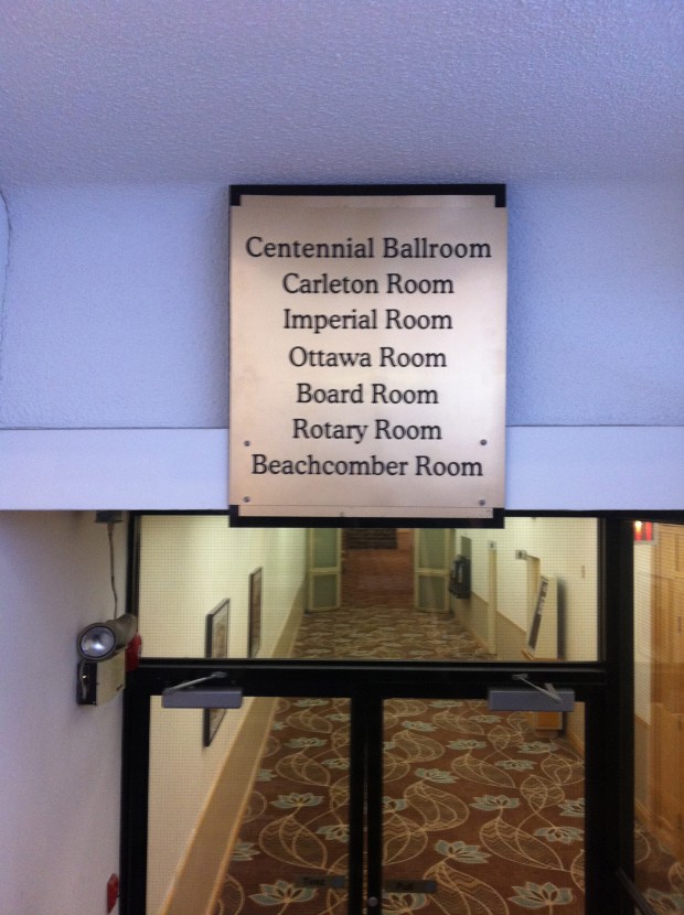 A clue...marked on an old sign in the stairway is "BEACHCOMBER ROOM"