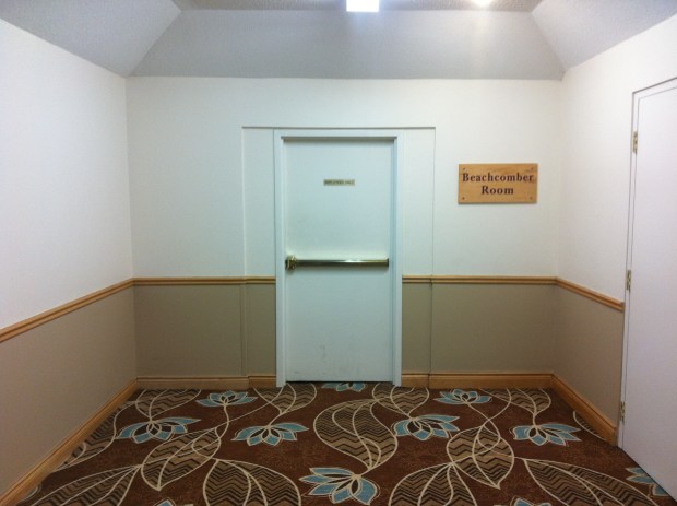 ...and there it is. I have no idea what lies behind those doors and if the original 1963 Polynesian themed mural by Count Alex Von Svodoba is still in there. 