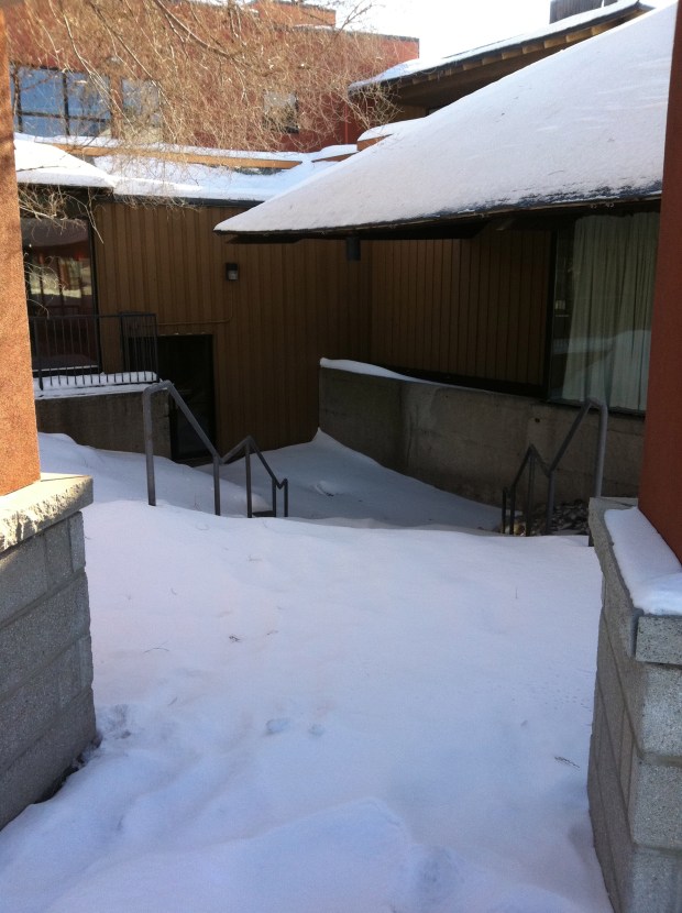 These abandonedf stairs would have lead you down to Ottawa's hottest nightclub, the long lost original tiki-bar known as...THE BEACHCOMBER ROOM.
