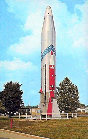 Our Rocket as it appeared on display in the United States before arriving in Ottawa.