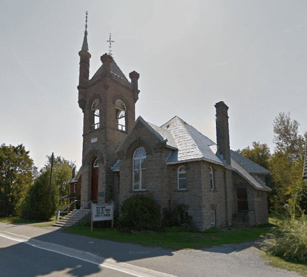 St. Paul's church, built in 1901-02, sits prominently along Highway 15 in Franktown, On