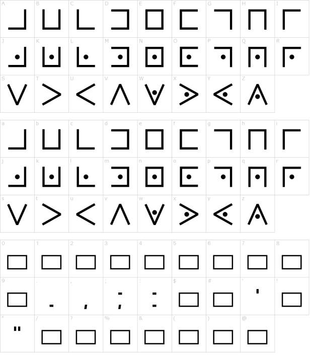 pigpen-cipher-font-character-map